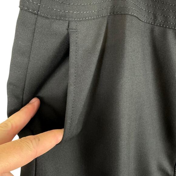 Ann Taylor Black Button Front Lined Straight Above Knee Dressy Skirt Size 14 - Picture 3 of 6